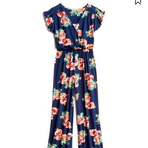 Never worn. Loveappella floral jumpsuit